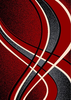 5 X 8 CONTEMPO 42 RED RUG