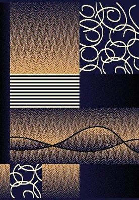 5 X 8 MODERNO 20 NAVY RUG