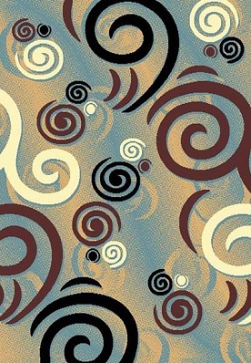 5 x 8 MODERNO 21 LIGHT BLUE RUG