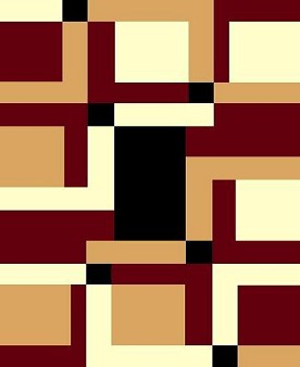 5 X 8 MODERNO 9 BURGUNDY RUG