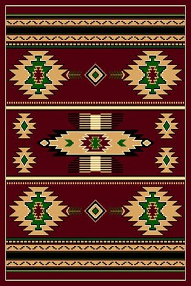 5 X 8 SW 3 BURGUNDY RUG