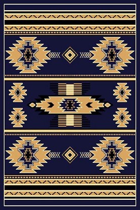 5 X 8 SW 3 NAVY RUG