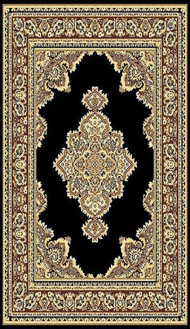 5 X 8 TAJ 101 BLACK RUG