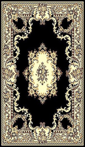 5 X 8 TAJ 112 BLACK RUG