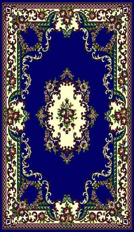 5 X 8 TAJ 112 NAVY RUG