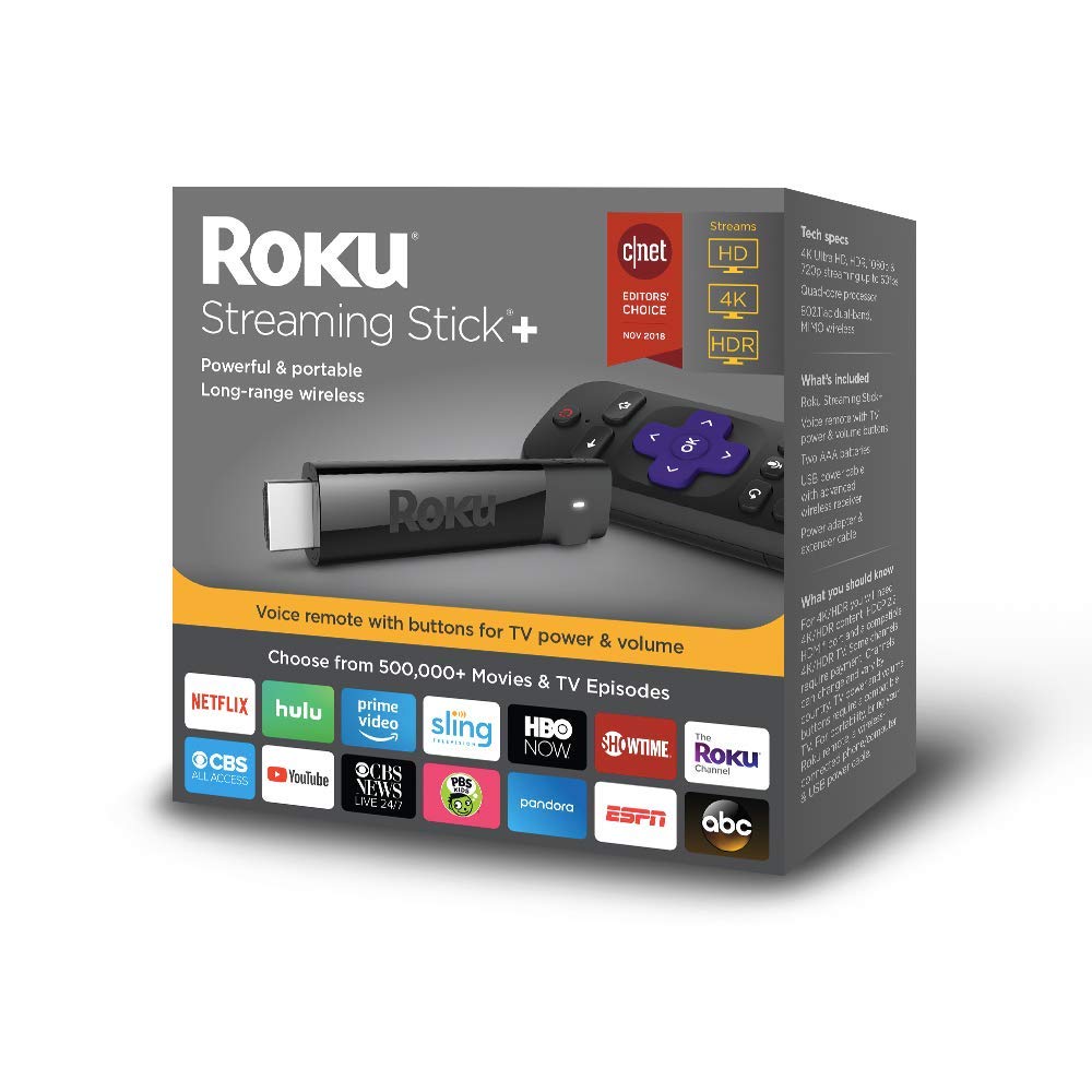 Roku Streaming Stick+ HD/4K/HDR Str...