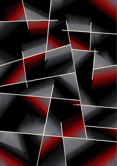 5 X 8 CONTEMPO 41 FIREBALL RUG