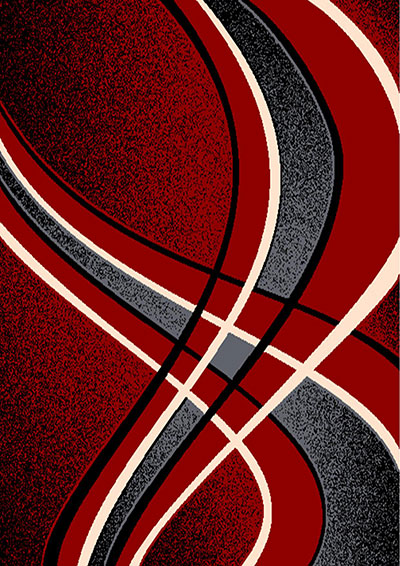 5 X 8 CONTEMPO 42 RED RUG