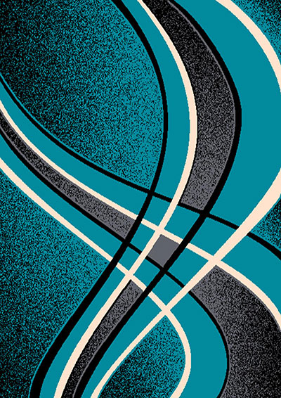 5 X 8 CONTEMPO 42 TURQUOISE RUG