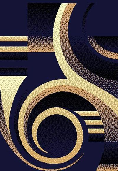 5 X 8 MODERNO 19 NAVY RUG