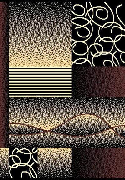 5 X 8 MODERNO 20 BLACK RUG