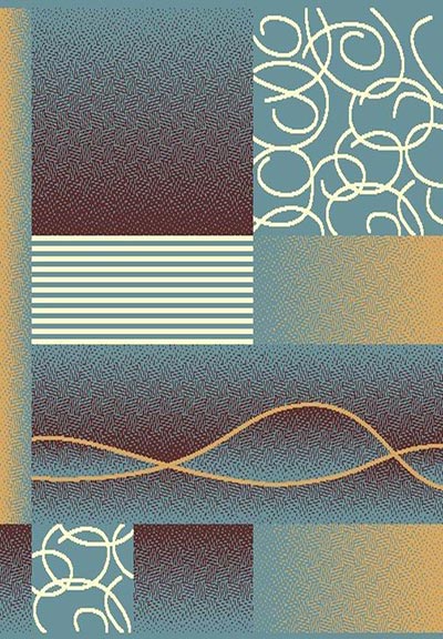 5 x 8 MODERNO 20 LIGHT BLUE RUG