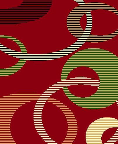 5 x 8 MODERNO 6 RED RUG