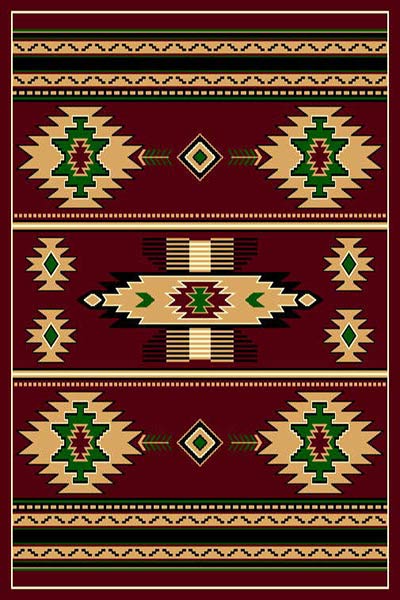 5 X 8 SW 3 BURGUNDY RUG