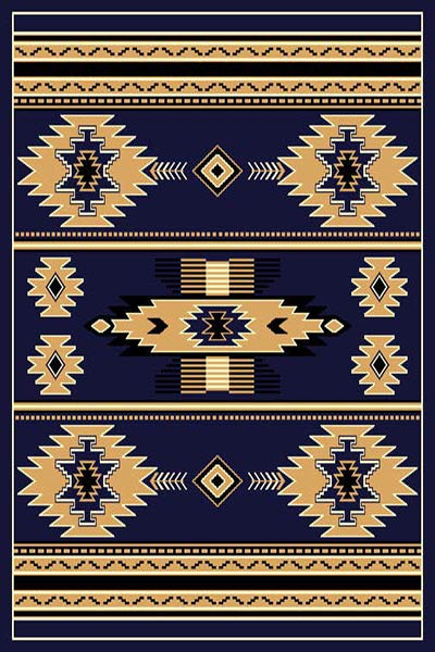 5 X 8 SW 3 NAVY RUG