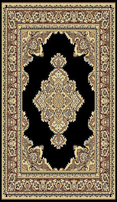 5 X 8 TAJ 101 BLACK RUG