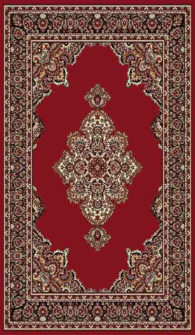 5 X 8 TAJ 101 RED RUG