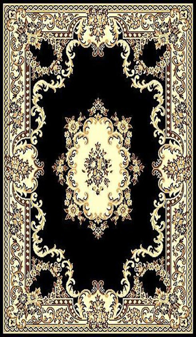 5 X 8 TAJ 112 BLACK RUG