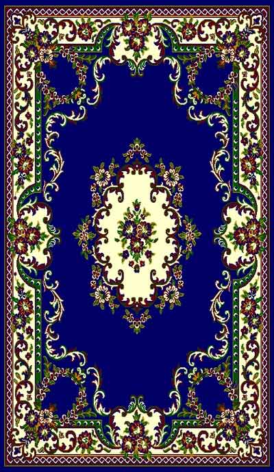 5 X 8 TAJ 112 NAVY RUG