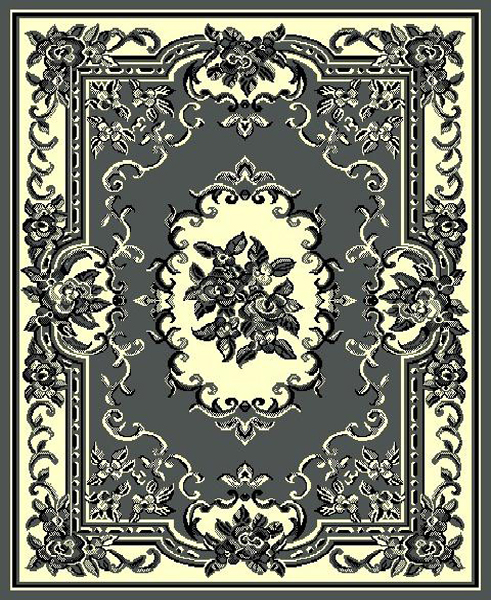 5 X 8 TAJ 117 GREY RUG
